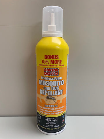Dr Doom Mosquito & Tick Repellent - Odorless Foam